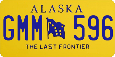 AK license plate GMM596