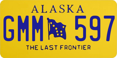 AK license plate GMM597