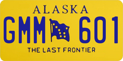 AK license plate GMM601