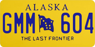 AK license plate GMM604
