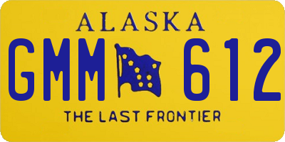 AK license plate GMM612