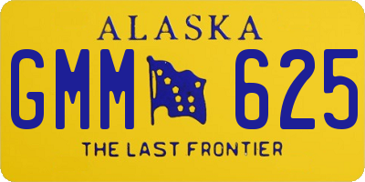 AK license plate GMM625