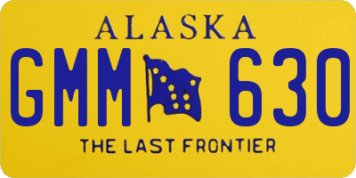 AK license plate GMM630