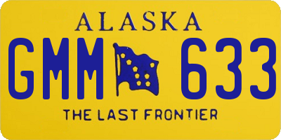 AK license plate GMM633