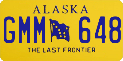 AK license plate GMM648