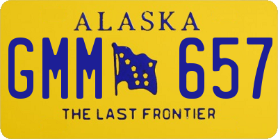 AK license plate GMM657