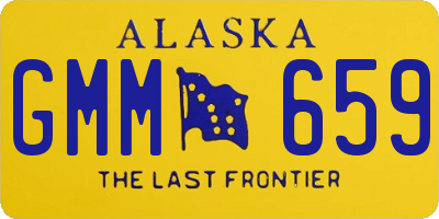 AK license plate GMM659