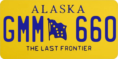 AK license plate GMM660