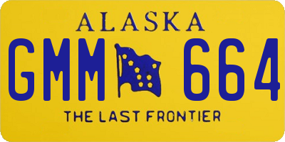 AK license plate GMM664