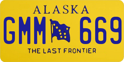 AK license plate GMM669