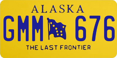 AK license plate GMM676