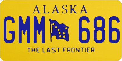 AK license plate GMM686