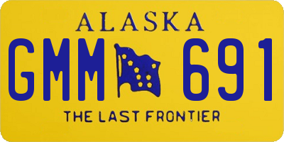 AK license plate GMM691