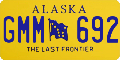 AK license plate GMM692