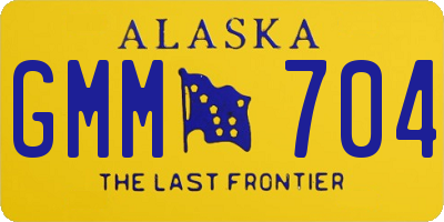 AK license plate GMM704