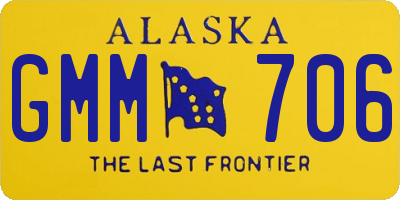 AK license plate GMM706