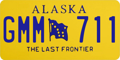 AK license plate GMM711