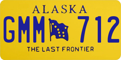 AK license plate GMM712