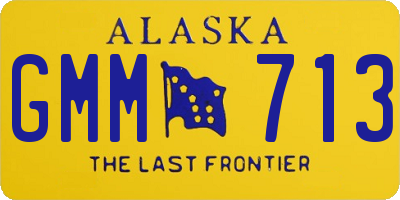 AK license plate GMM713