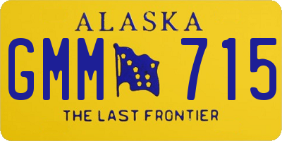 AK license plate GMM715