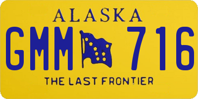 AK license plate GMM716