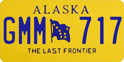 AK license plate GMM717