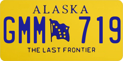 AK license plate GMM719