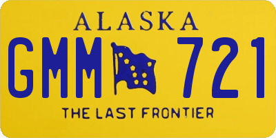AK license plate GMM721