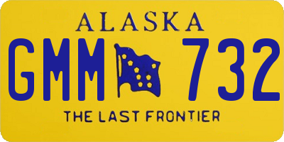 AK license plate GMM732