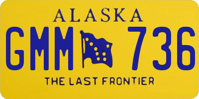 AK license plate GMM736