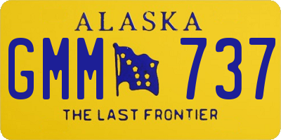 AK license plate GMM737