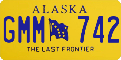 AK license plate GMM742