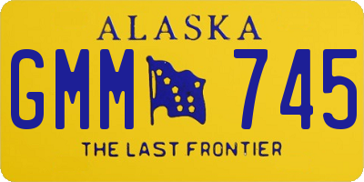 AK license plate GMM745