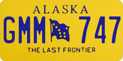 AK license plate GMM747