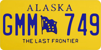 AK license plate GMM749