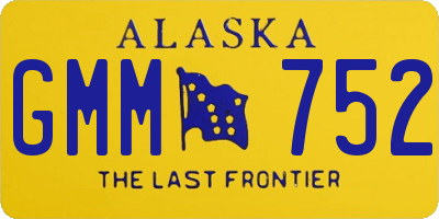 AK license plate GMM752