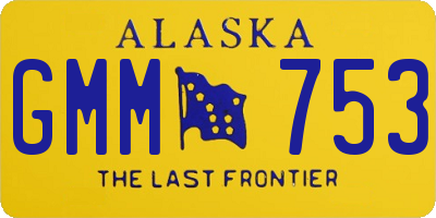 AK license plate GMM753