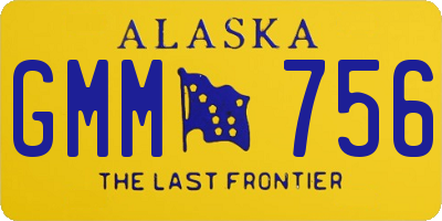 AK license plate GMM756
