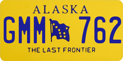 AK license plate GMM762