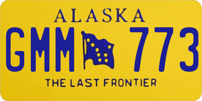 AK license plate GMM773