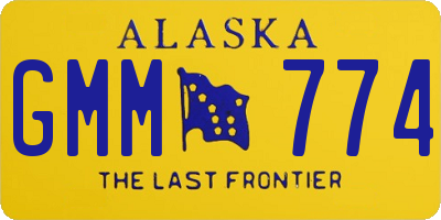 AK license plate GMM774