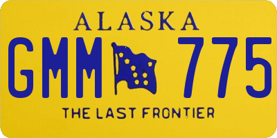 AK license plate GMM775