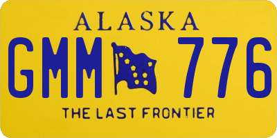 AK license plate GMM776