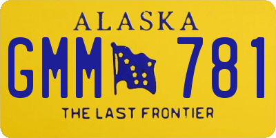 AK license plate GMM781