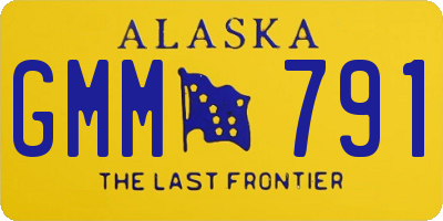 AK license plate GMM791