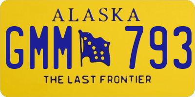 AK license plate GMM793
