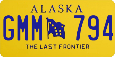 AK license plate GMM794