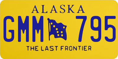 AK license plate GMM795