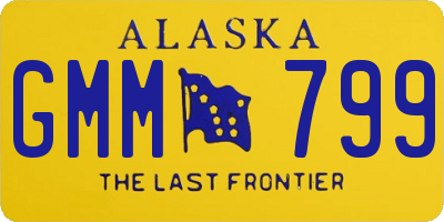 AK license plate GMM799