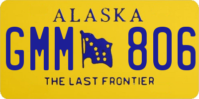 AK license plate GMM806